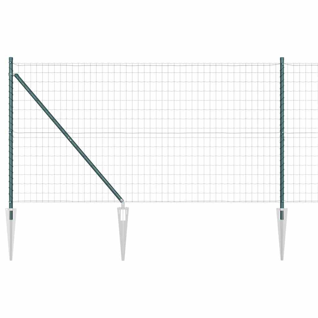 Recinzione in rete saldata con punte 10 x 1,2 m (P x A)