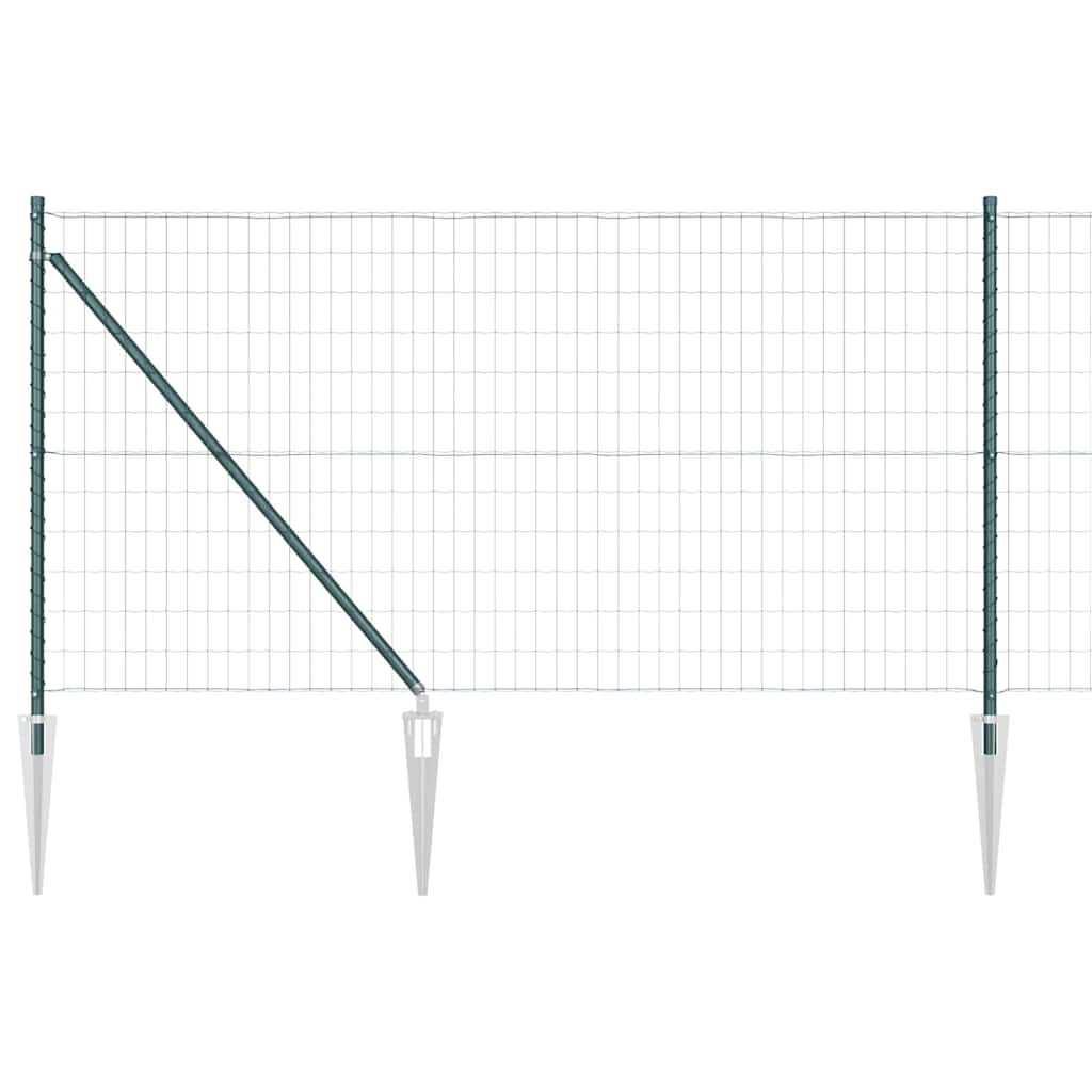 Recinzione in rete saldata con punte 10 x 1 m (L x H)