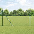 Recinzione in rete saldata con punte 10 x 1,5 m - Acciaio PVC verde