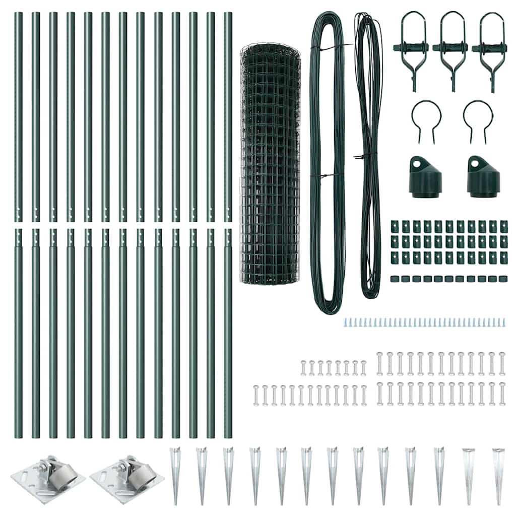 Recinzione in rete saldata con punte 25 x 1 m (L x H)