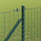 Recinzione in rete saldata con punte 25 x 1,2 m - Acciaio rivestito PVC verde