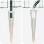 Recinzione in rete saldata zincata 25 x 0,4 m (L x H) - Verde