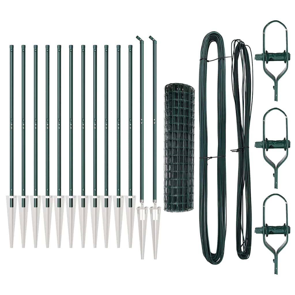 Recinzione in rete saldata con punte 25 x 1 m (L x H)