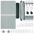 Recinzione in rete saldata 25 x 1,2 m - Acciaio rivestito PVC verde