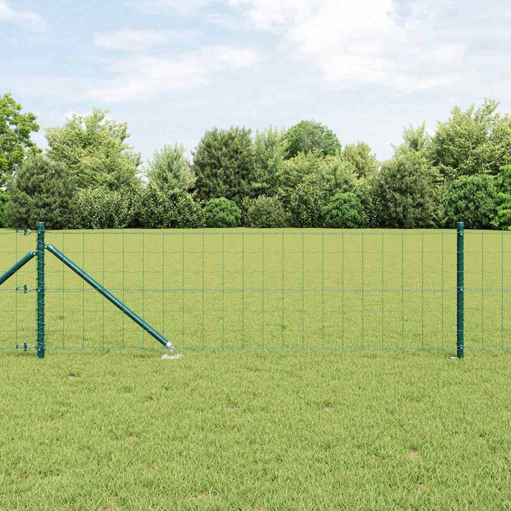 Recinzione in rete saldata zincata 25 x 0,4 m verde