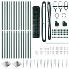 Recinzione in rete saldata con punte 25 x 1 m (L x H)