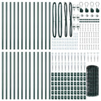 Recinzione in rete saldata 50 x 0,6 m - Acciaio rivestito PVC verde