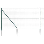 Recinzione in rete saldata con punte 10 x 1,0 m - Acciaio PVC Verde