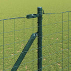 Recinzione in rete saldata con punte 10 x 1,6 m - Acciaio rivestito PVC verde