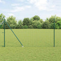 Recinzione in rete saldata con punte 10 x 1,6 m - Acciaio rivestito PVC verde