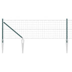 Recinzione in rete saldata con punte 25 x 0,6 m - Acciaio rivestito PVC verde