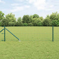Recinzione in rete saldata 50 x 0,6 m acciaio PVC verde