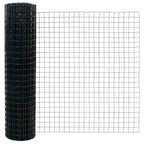 Recinzione in rete saldata 10 x 1,4 m con punte - Acciaio rivestito PVC grigio