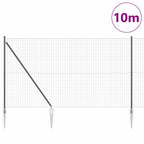 Recinzione in rete saldata zincata 10 x 1,5 m con punte