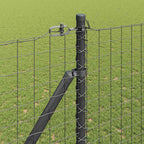Recinzione in rete saldata 10 x 1,6 m con punte in acciaio rivestito PVC grigio