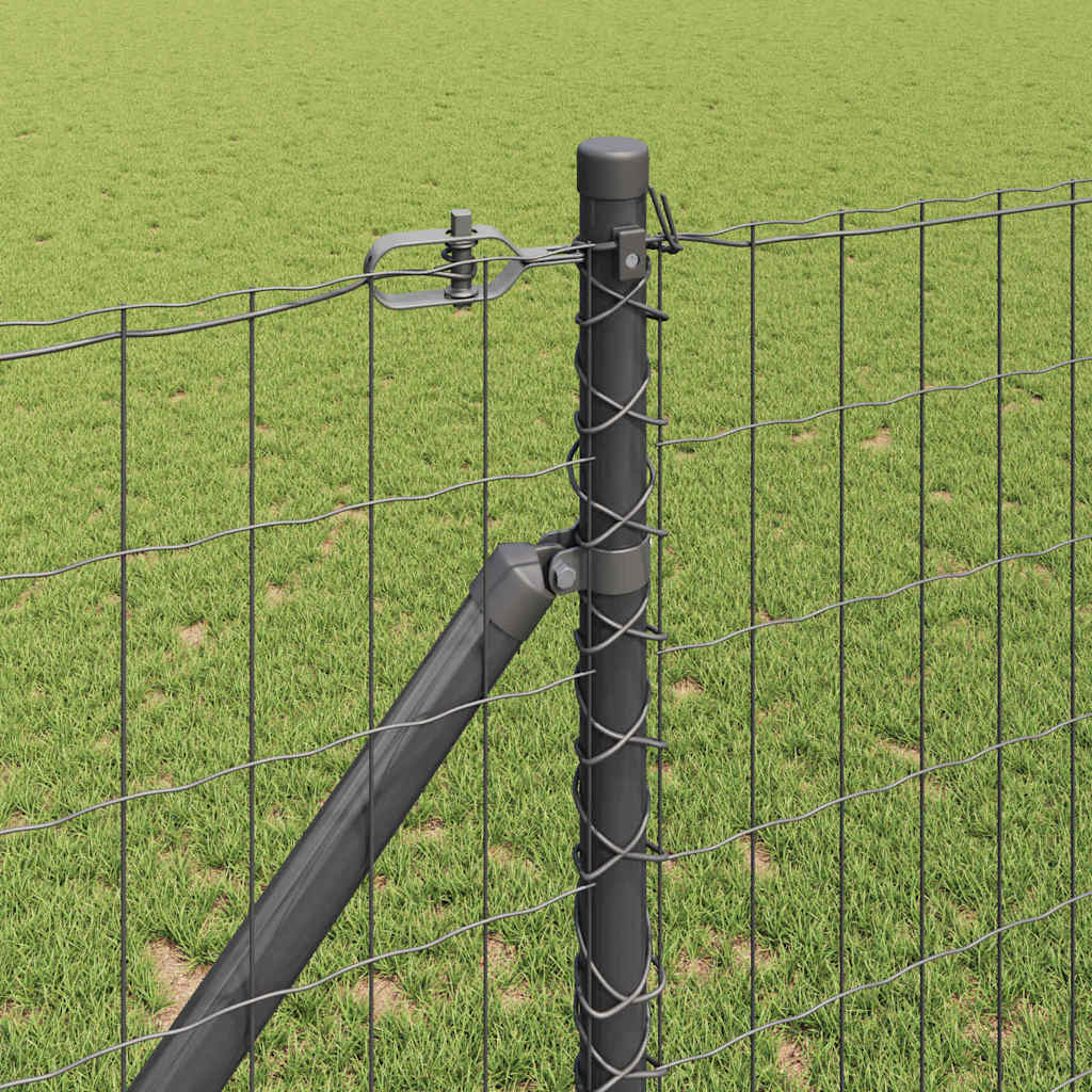 Recinzione in rete saldata 10 x 1,2 m - Acciaio rivestito PVC grigio