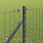 Recinzione in rete saldata 10 x 1,4 m con punte - Acciaio PVC grigio