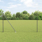 Recinzione in rete saldata zincata 10 x 1,6 m con punte