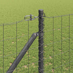 Recinzione in rete saldata zincata 10 x 1,4 m con pali e punte