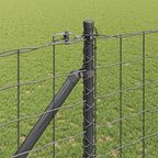 Recinzione in rete saldata 10 x 1,4 m - Acciaio rivestito PVC grigio