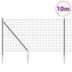 Recinzione in rete saldata 10 x 1,4 m - Acciaio rivestito PVC grigio