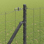 Recinzione in rete saldata 10 x 1,5 m - Acciaio rivestito PVC grigio