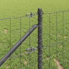 Recinzione in rete saldata con punte 25 x 0,8 m - Acciaio rivestito PVC grigio
