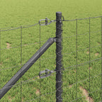 Recinzione in rete saldata con punte 25 x 1 m - Acciaio rivestito PVC grigio