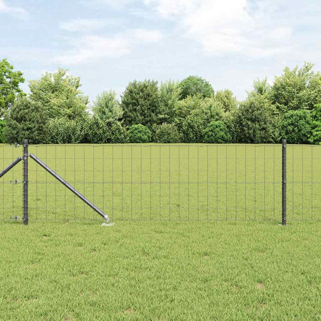 Recinzione in rete saldata zincata 50 x 0,4 m - Grigio