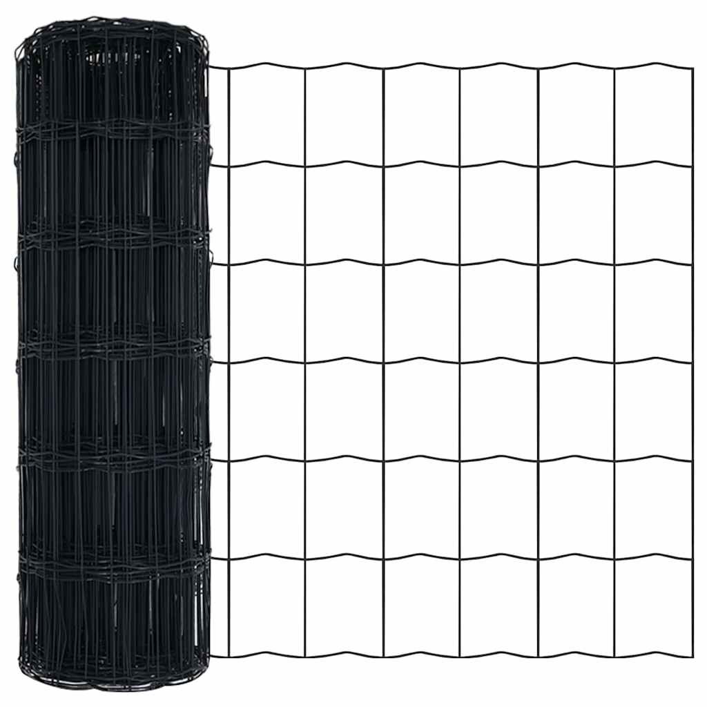 Recinzione in rete saldata zincata 50 x 0,4 m - Grigio
