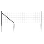 Recinzione in rete saldata zincata 50 x 0,6 m con pali