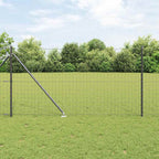 Recinzione in rete saldata 10 x 1 m con punte in acciaio rivestito PVC