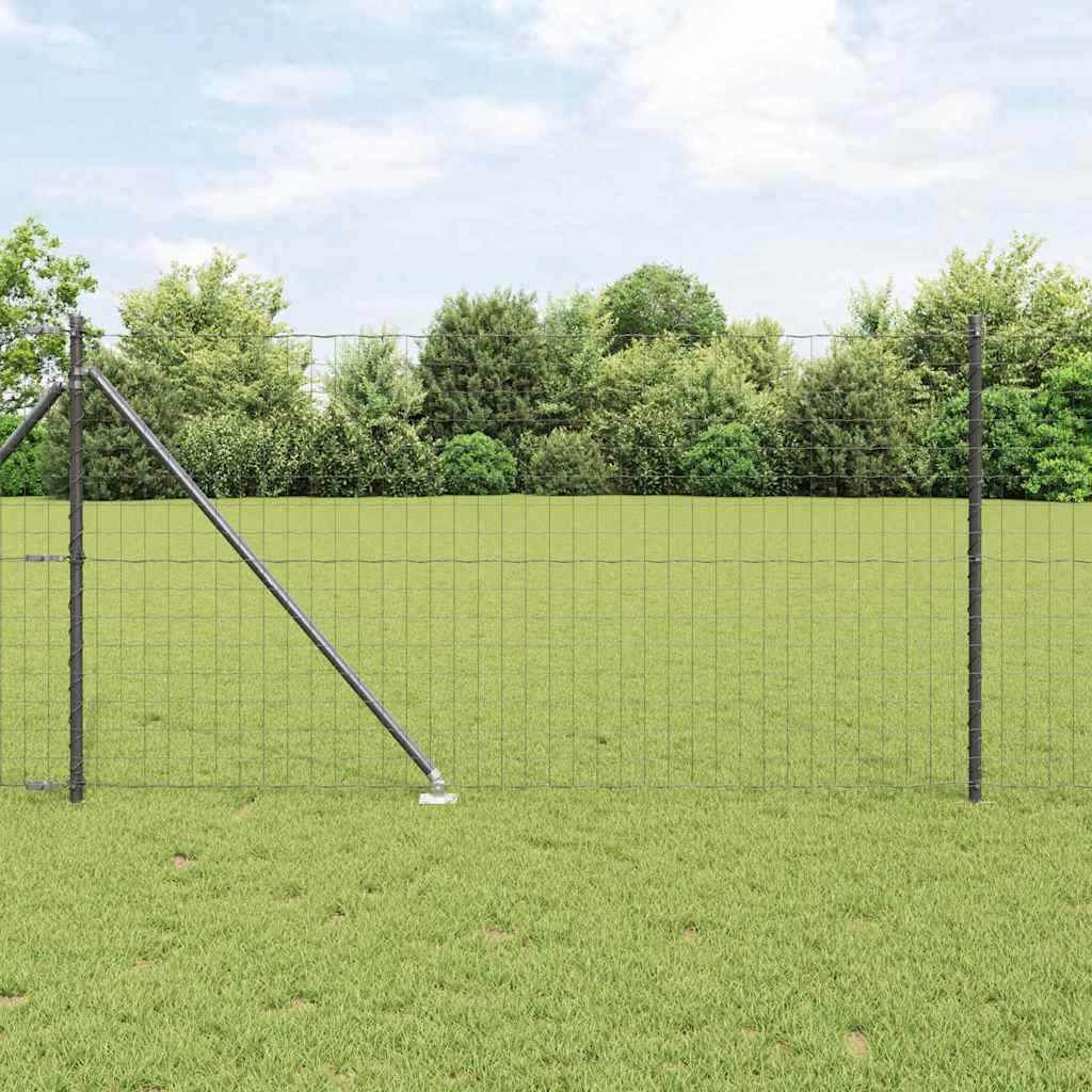 Recinzione in rete saldata 10 x 1 m con punte in acciaio rivestito PVC