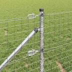 Recinzione in rete saldata zincata 10 x 0,4 m con pali e punte