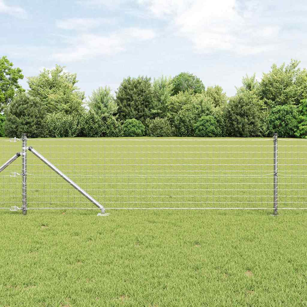Recinzione in rete saldata zincata 10 x 0,8 m