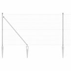 Recinzione in rete saldata zincata 10 x 1,2 m con punte
