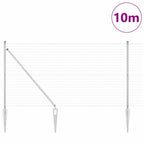 Recinzione in rete saldata zincata 10 x 1,2 m con punte