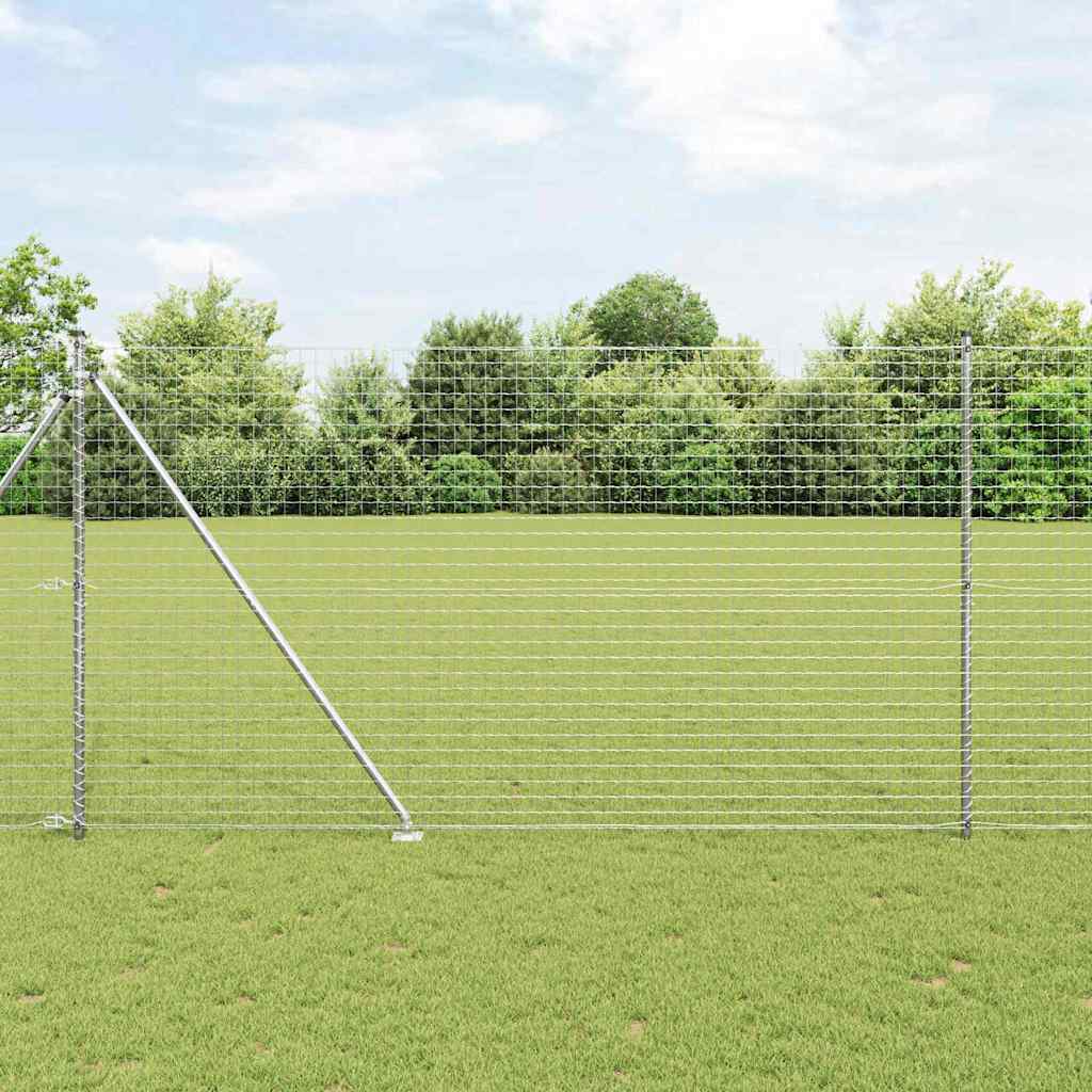 Recinzione in rete saldata zincata 10 x 1,6 m con punte