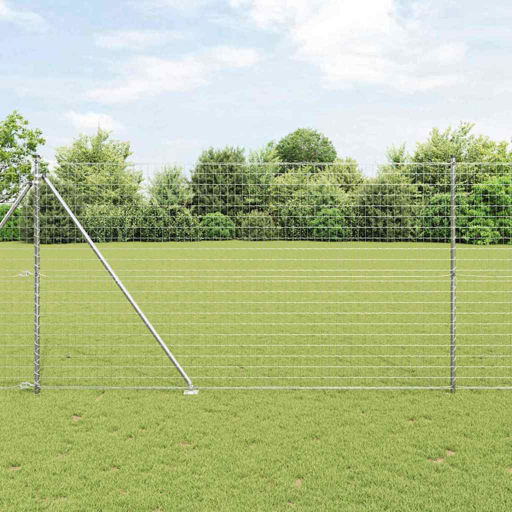 Recinzione in rete saldata zincata 10 x 1,5 m con punte