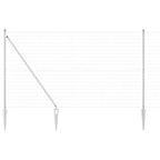 Recinzione in rete saldata zincata 10 x 1,5 m con punte