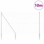 Recinzione in rete saldata zincata 10 x 1,6 m con punte