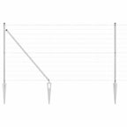 Recinzione in rete saldata zincata 10 x 1 m con punte