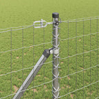 Recinzione in rete saldata zincata 10 x 1,2 m con pali e picchetti
