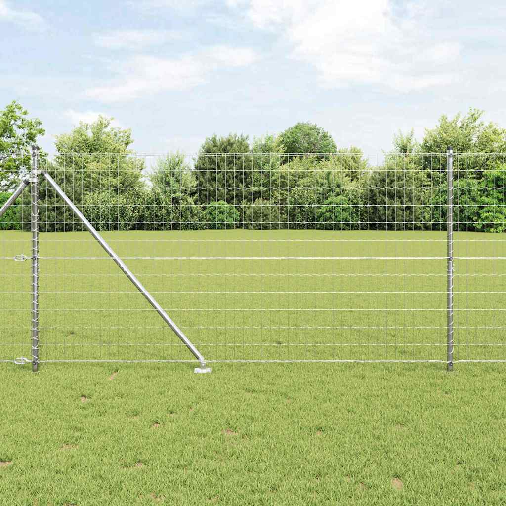 Recinzione in rete saldata 10 x 1,4 m - Acciaio zincato con punte