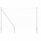 Recinzione in rete saldata zincata 10 x 1,6 m con punte