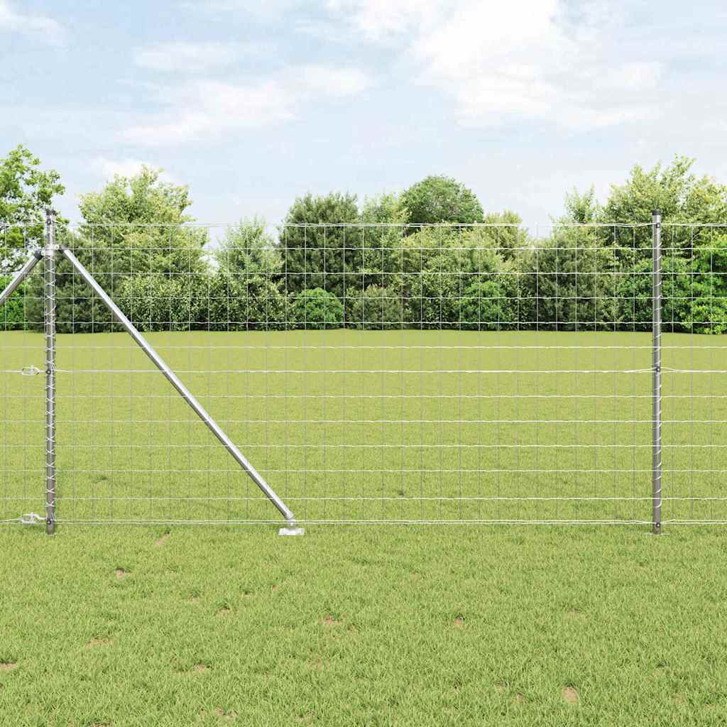 Recinzione in rete saldata zincata 10 x 1 m con punte