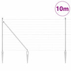 Recinzione in rete saldata zincata 10 x 1 m con punte