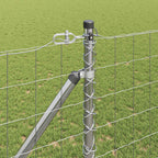 Recinzione in rete saldata zincata 10 x 1,2 m con pali e picchetti