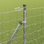 Recinzione in rete saldata zincata 10 x 1,5 m con pali e punte