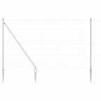 Recinzione in rete saldata zincata 10 x 1,5 m con pali e punte